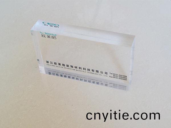 Transparent board